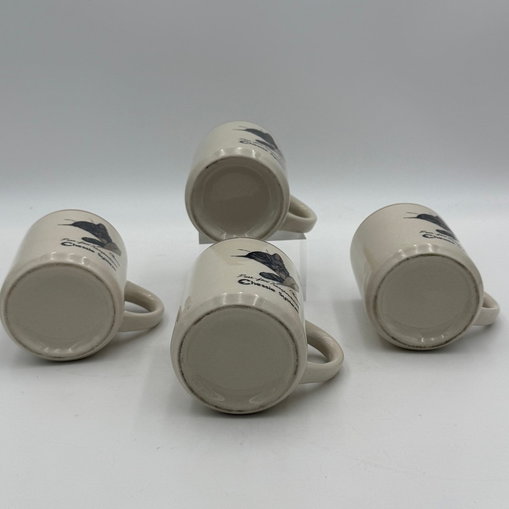 Vintage Chessie System Railroad Cat Mugs Set of 4 Purr-fect Transportation - Picture 5 of 8